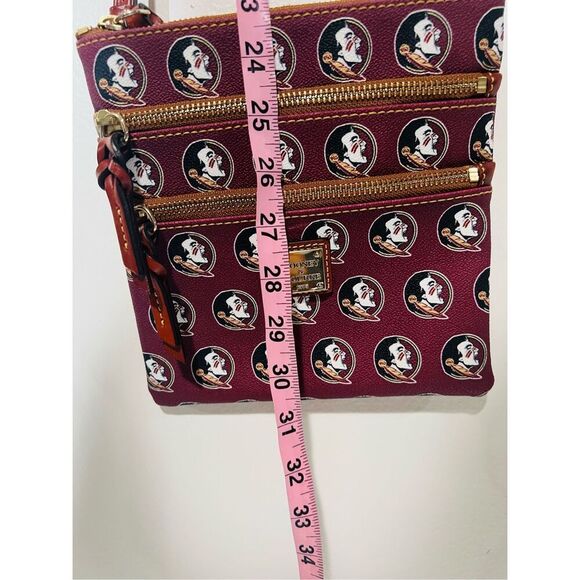 Dooney & Bourke Florida State Seminoles Triple Zip Crossbody Bag - Picture 3 of 9